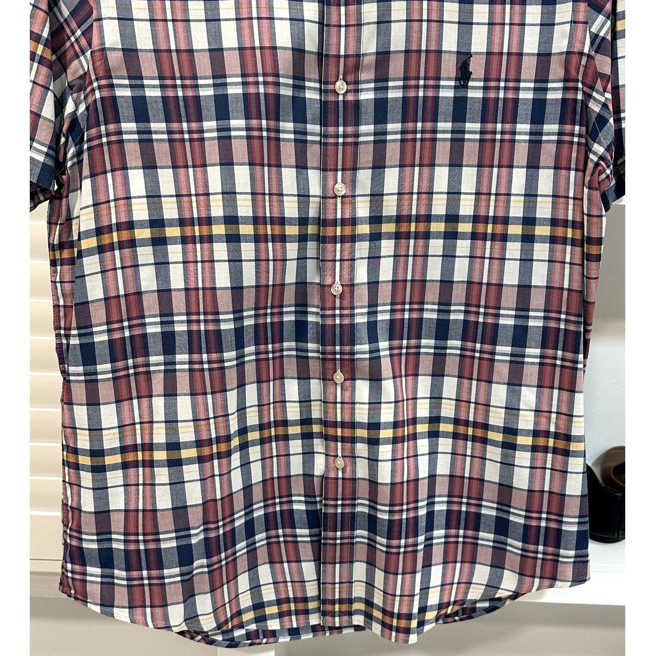 Ralph Lauren Ralph Lauren VTG Short Sleeve Plaid Button Down Cotton L Size US L / EU 52-54 / 3 - 3 Thumbnail
