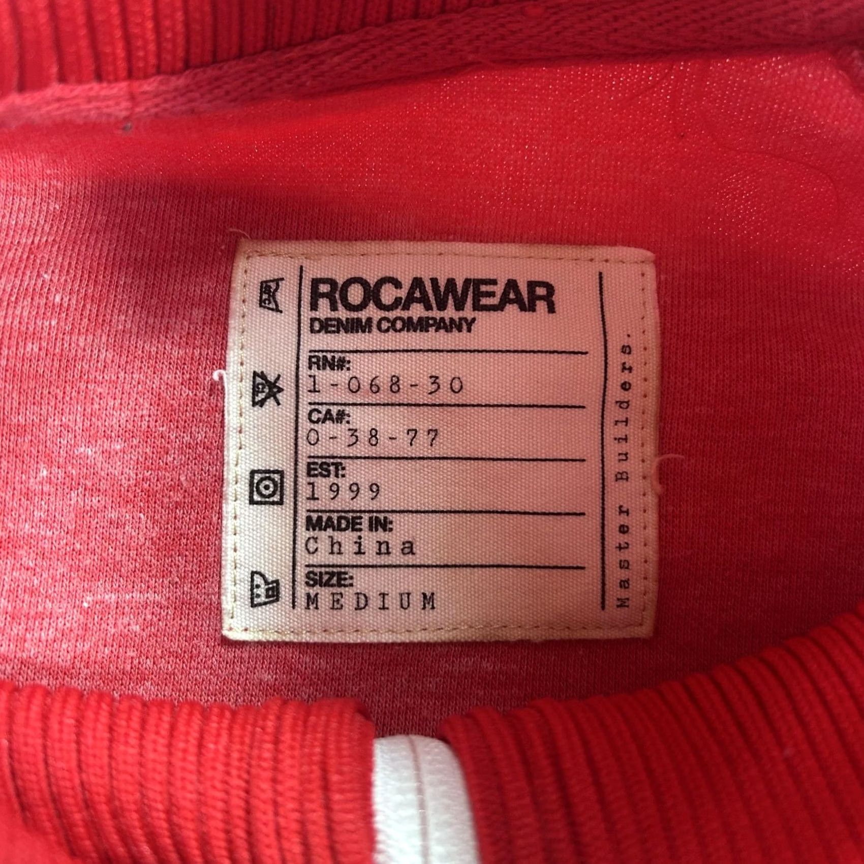Rocawear VINTAGE Rocawear Track Jacket Mens Medium Red Full Zip R+ Logo Hip Hop Y2K Size US M / EU 48-50 / 2 - 4 Thumbnail