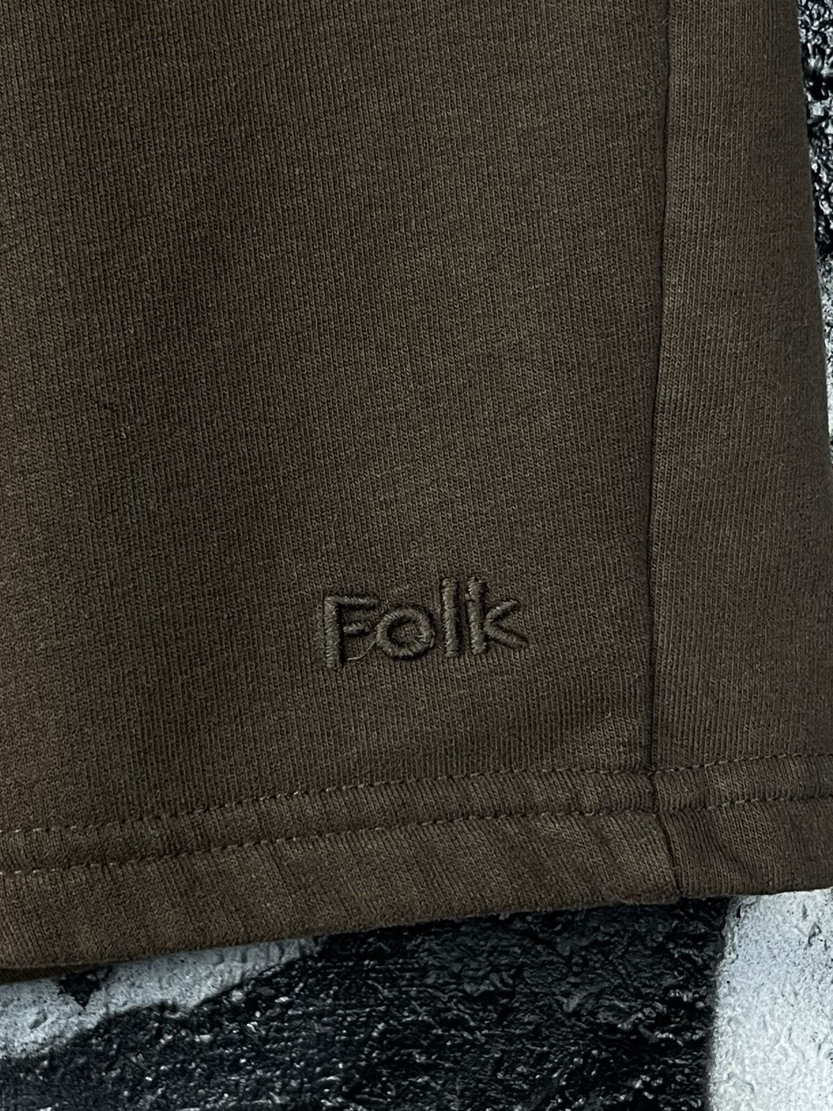 Folk Folk Brown Cotton Embroidered Logo Casual Shorts Men’s Size S/M Size US 32 / EU 48 - 6 Thumbnail