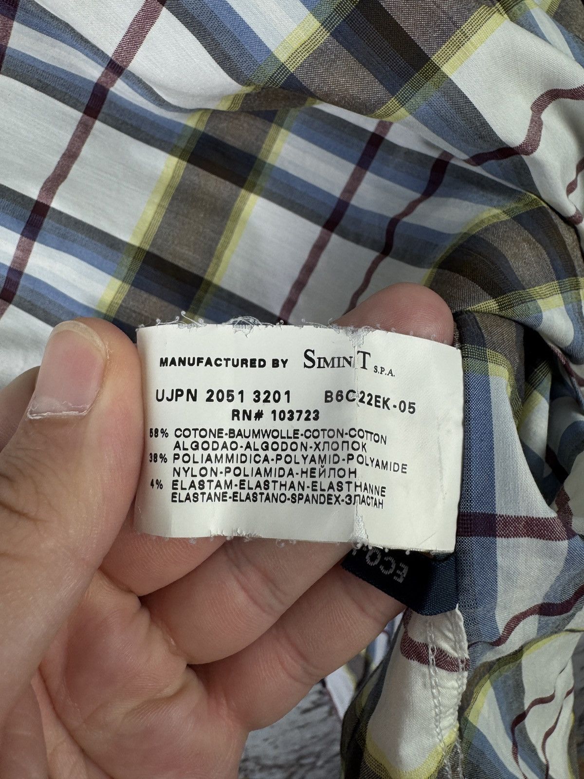 Armani Armani Jeans Men’s Plaid Button Up Shirt Long Sleeve Casual Size US XL / EU 56 / 4 - 9 Thumbnail