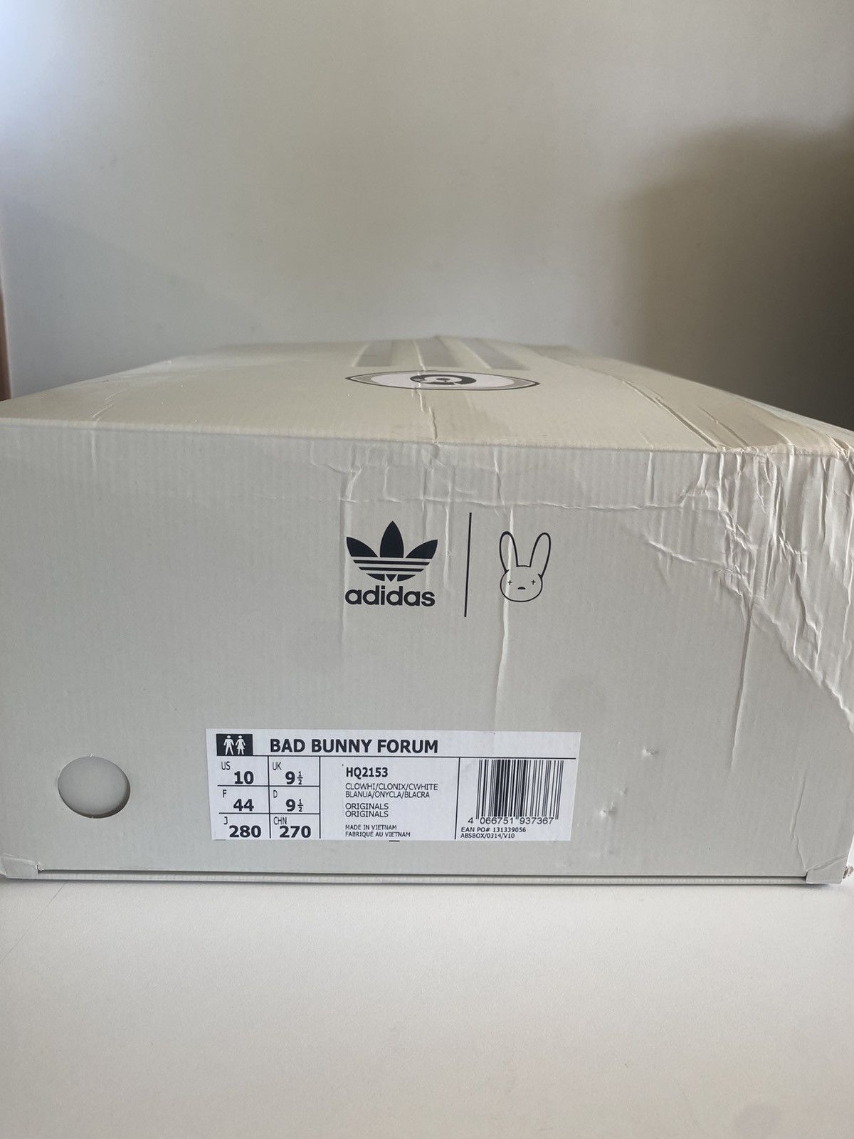 Adidas Adidas x Bad Bunny Forum (cloud white) Size US 10 / EU 43 - 8 Thumbnail