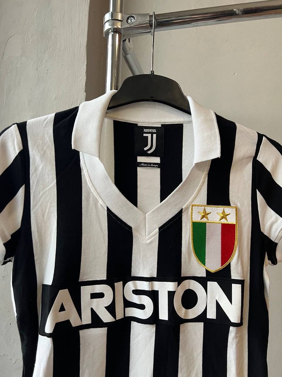 Vintage 1984/85 JUVENTUS FC RETRO REMAKE HOME SOCCER JERSEY SHIRT Size XL / US 12-14 / IT 48-50 - 7 Thumbnail