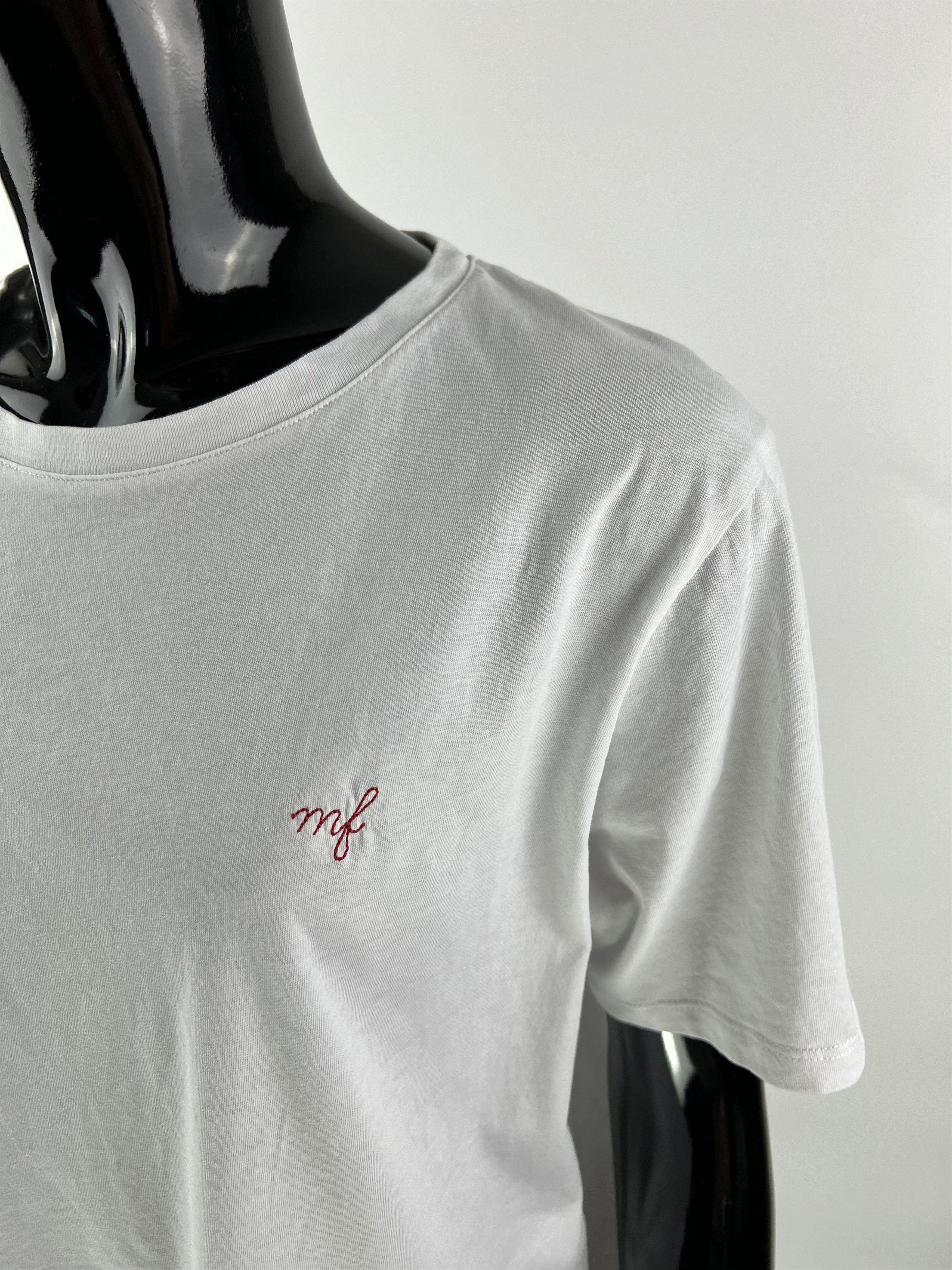 Sezane Sezane White Short Sleeve T-Shirt Embroidered Logo Size L Size L / US 10 / IT 46 - 2 Thumbnail