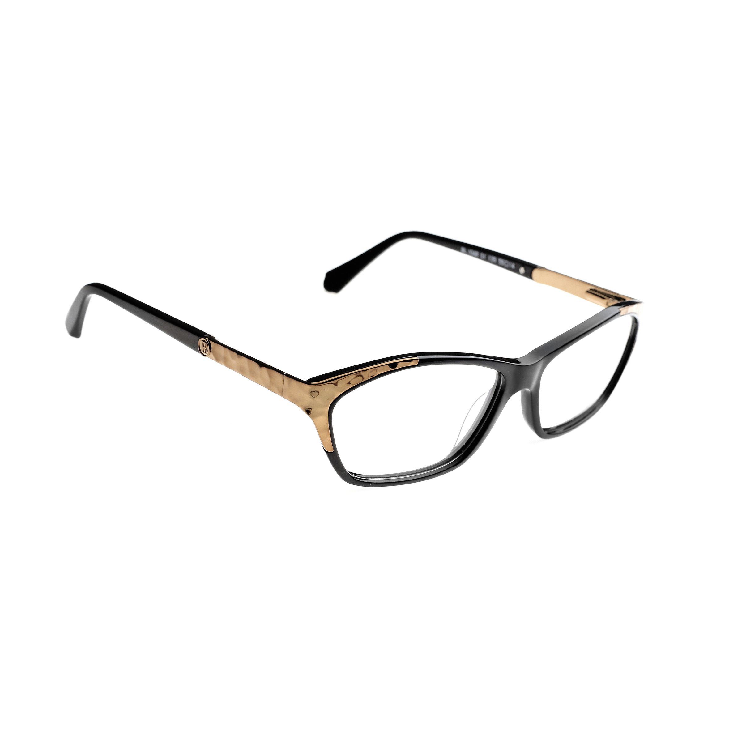 Balmain Balmain '00s Black & Gold Plastic Glasses Size ONE SIZE - 1 Thumbnail