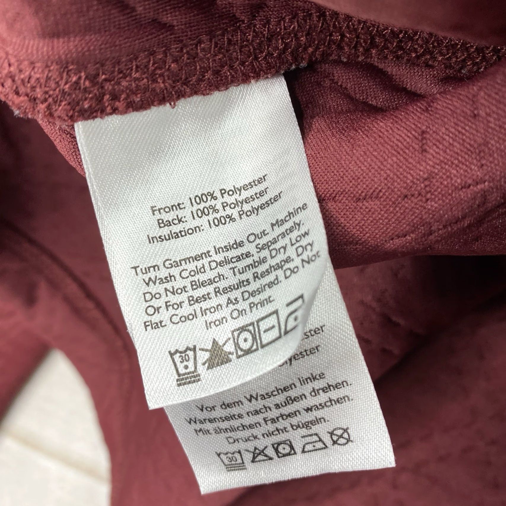 Eddie Bauer Eddie Bauer Sweater Women L Ascents Burgundy Quilted Pullover Mock Neck Top Size L / US 10 / IT 46 - 7 Thumbnail