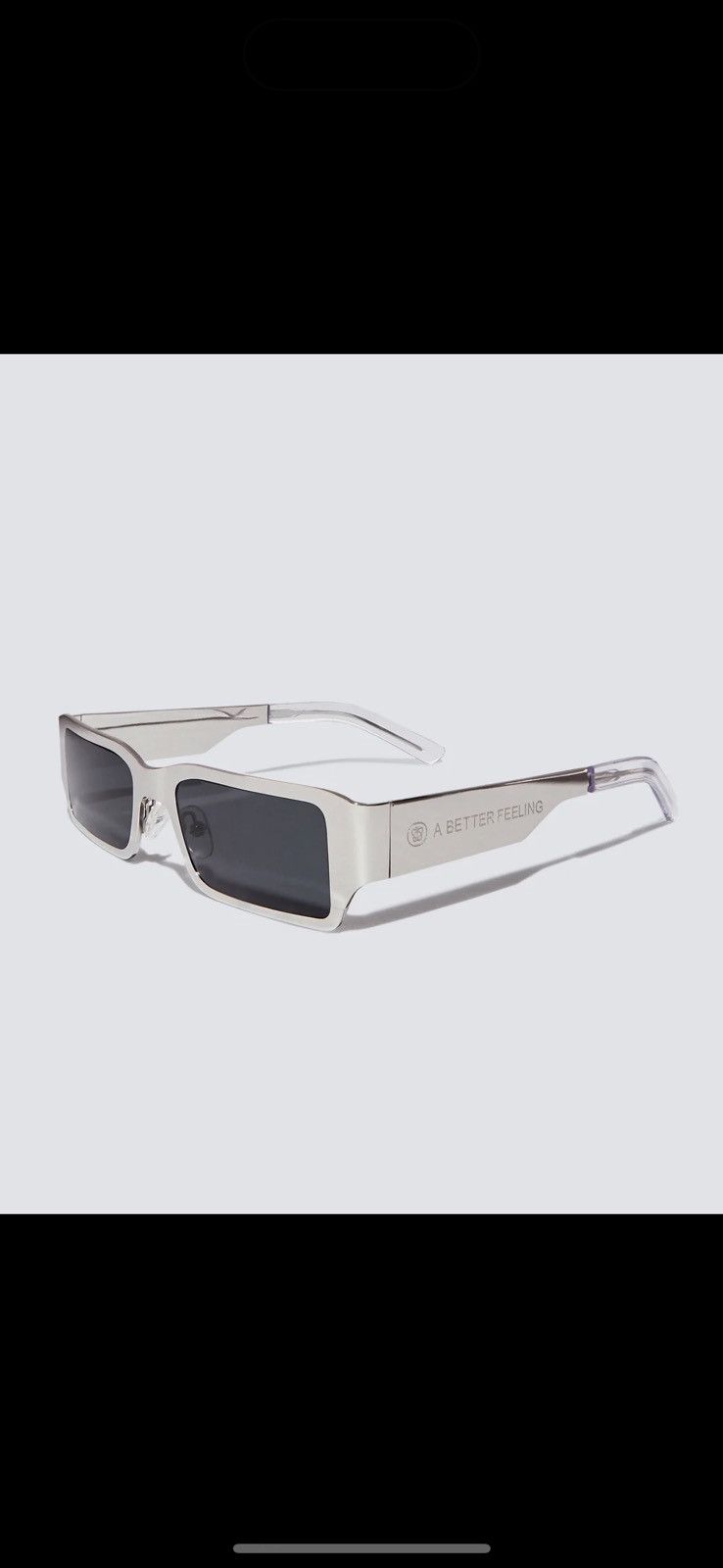 A Better Feeling POLLUX POLISHED STEEL silver metallic sunglasses Size ONE SIZE - 1 Thumbnail