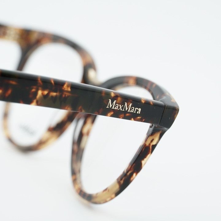 Max Mara Max Mara MM5110 052 Eyeglasses Havana 52mm Oval Frame Size ONE SIZE - 6 Thumbnail