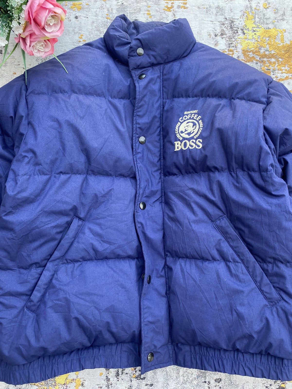 Vintage Vintage Suntory Boss Coffee Puffer Jacket Size US L / EU 52-54 / 3 - 2 Thumbnail