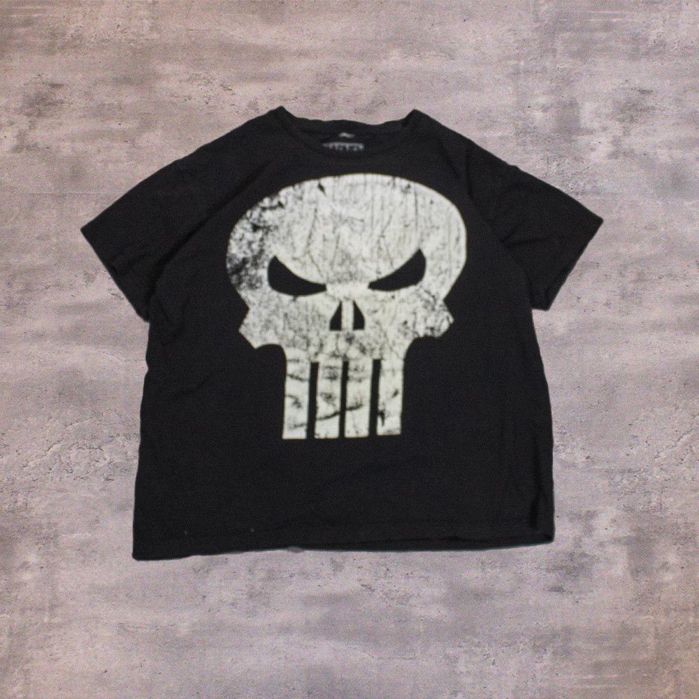 Marvel Comics Marvel Punisher Y2K Goth Grunge Ken Carson Black T-Shirt Size US L / EU 52-54 / 3 - 1 Thumbnail