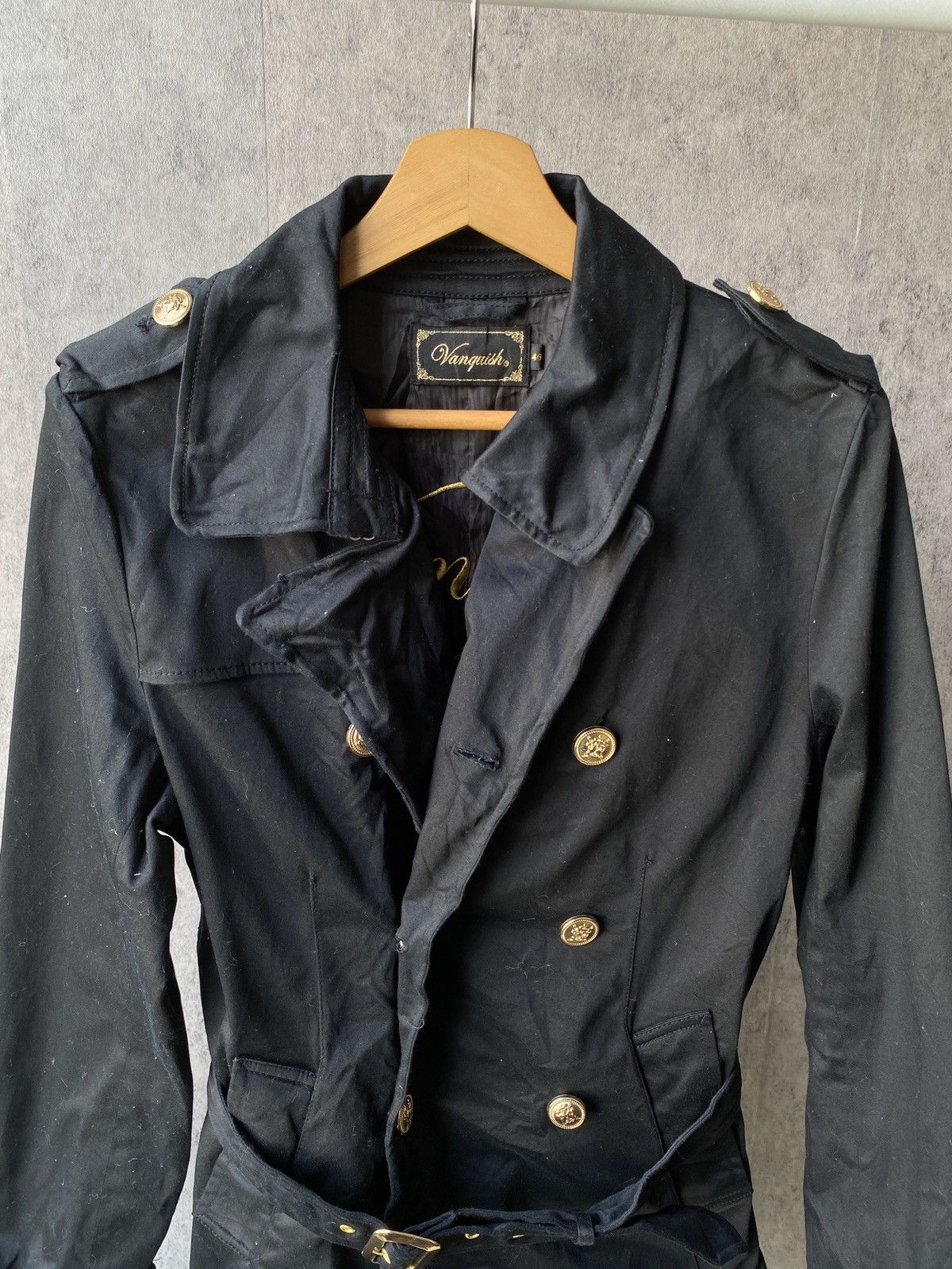 Japanese Brand × Vanquish Vanquish Japan Gothic Punk Style Trench Coat Size US S / EU 44-46 / 1 - 3 Thumbnail