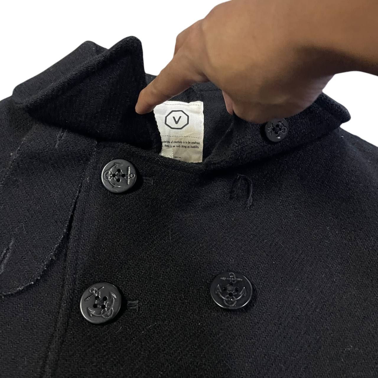 Visvim 2001 Visvim Lieutenant Goretex Harris Tweed Wool Peacoat Size US M / EU 48-50 / 2 - 5 Thumbnail