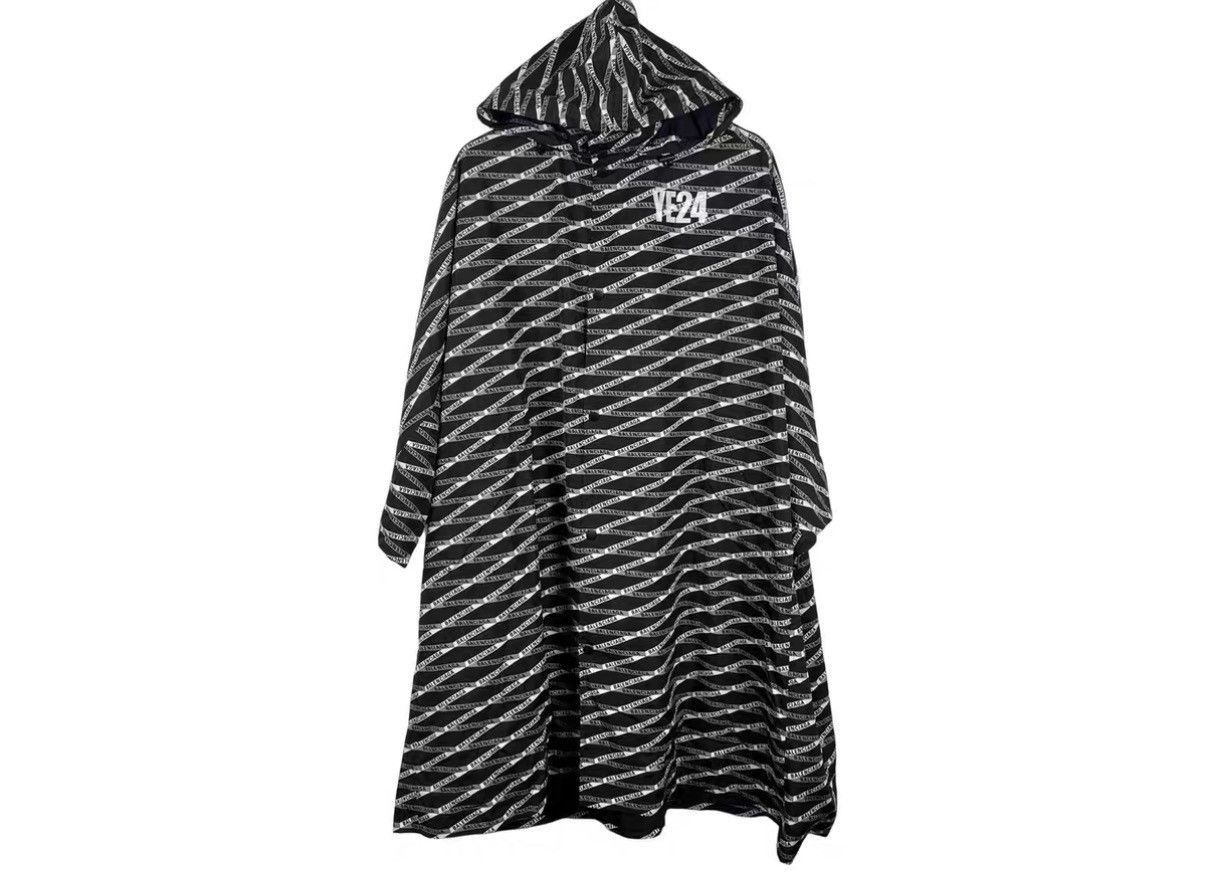 Balenciaga Hooded Striped Black Cloak Size US S / EU 44-46 / 1 - 1 Thumbnail