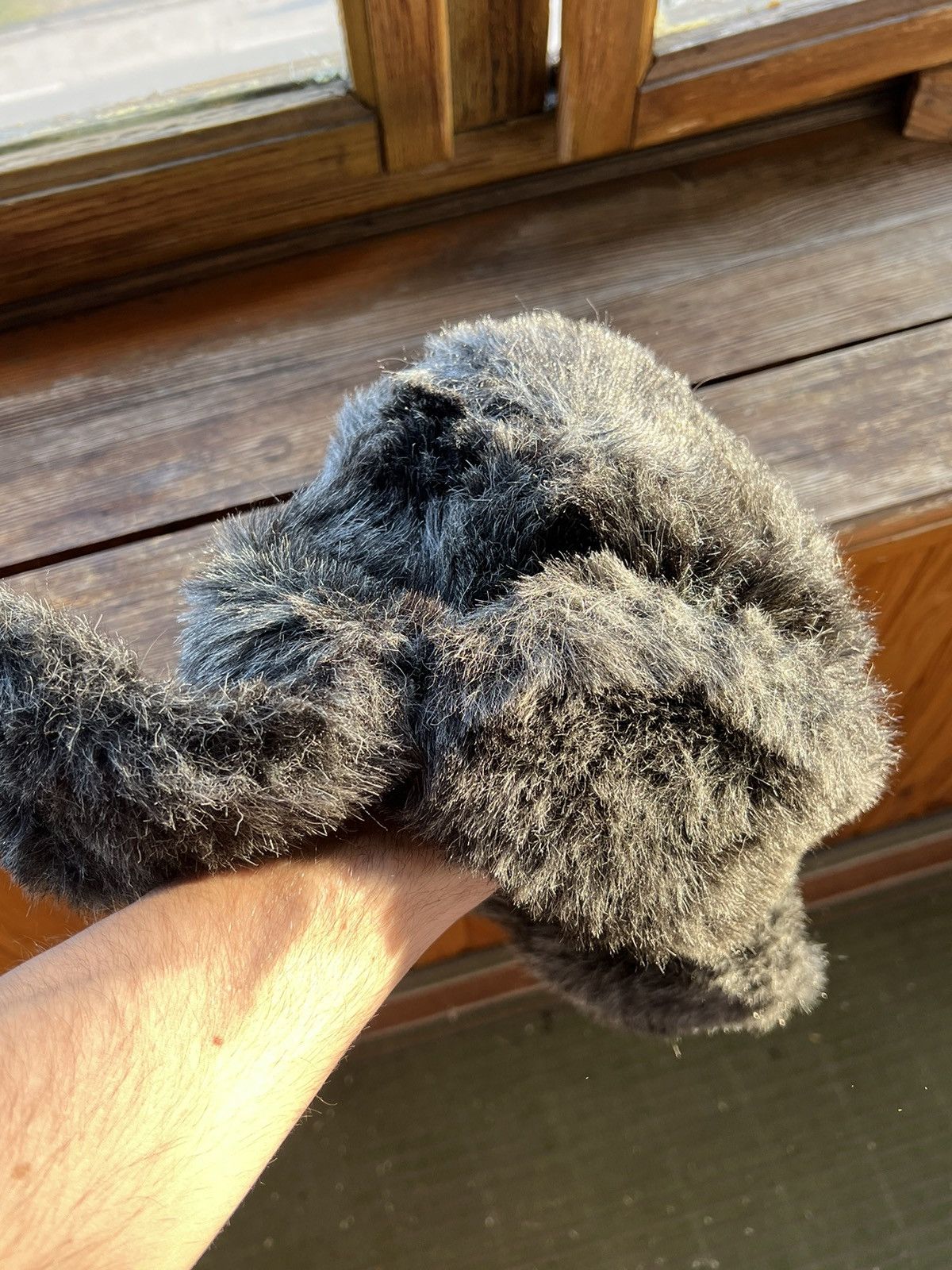 Hat Club Y2K Faux Fur Ushanka Vintage Fuzzy Trapper Hat Huge Size ONE SIZE - 18 Thumbnail