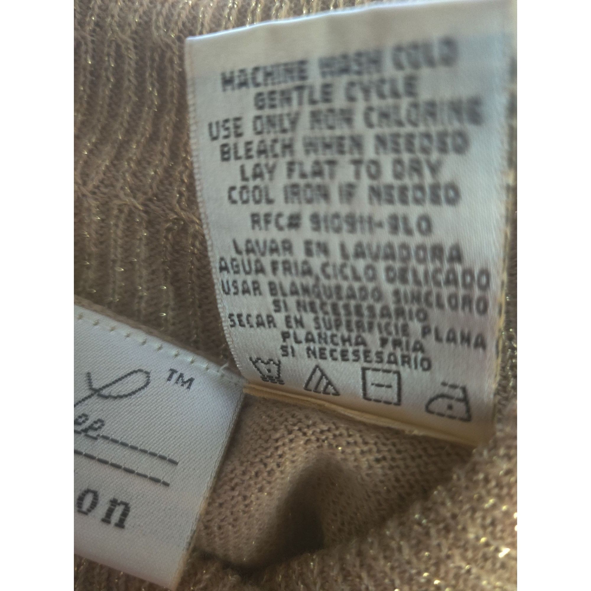 Vintage Kathie Lee Collection M Womens Sweater Gold Vintage Metallic Size M / US 6-8 / IT 42-44 - 7 Thumbnail