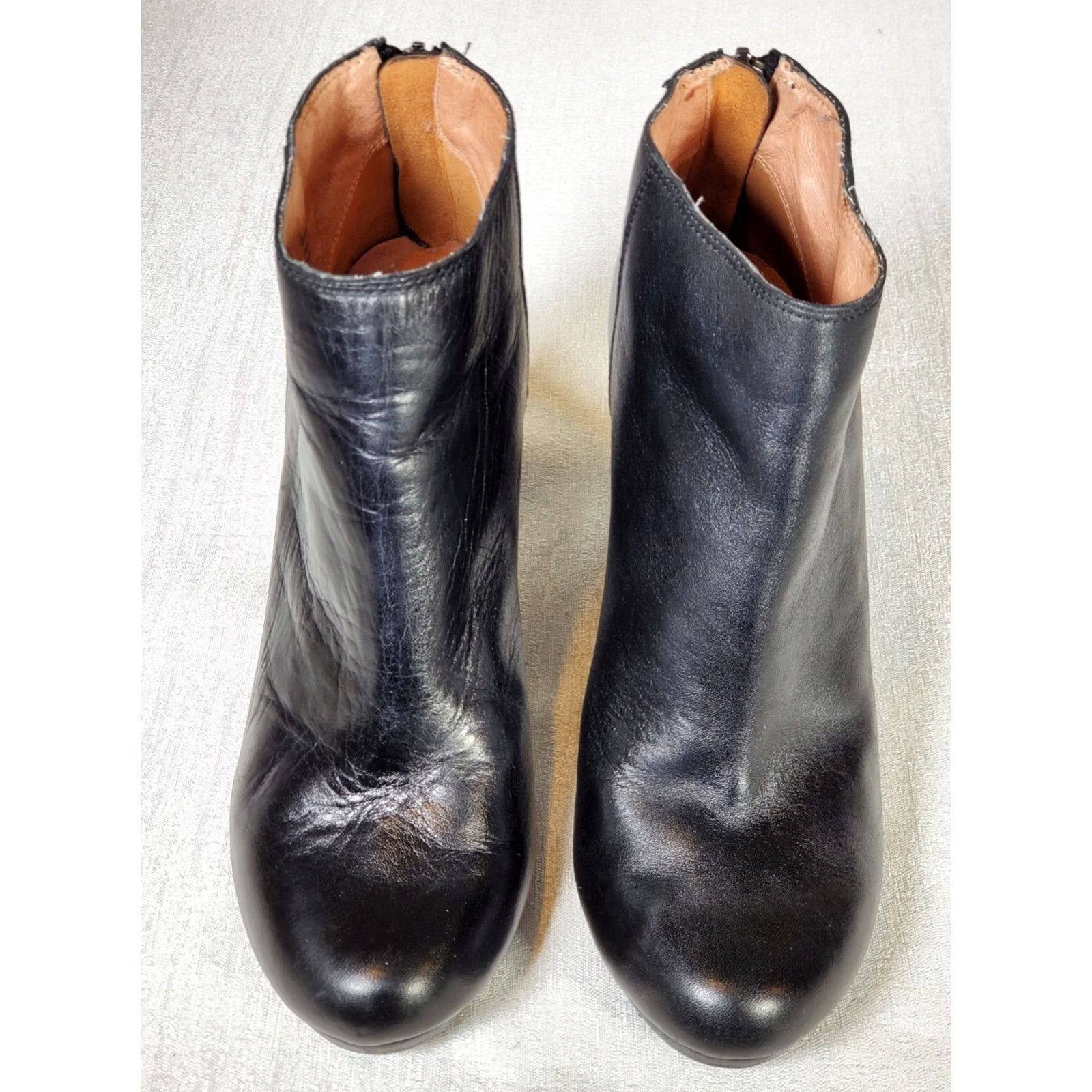 Madewell MADEWELL Pauline Ankle Boots Booties Black Leather E0276 Women's Size US 8 Shoes Size US 8 / IT 38 - 6 Thumbnail