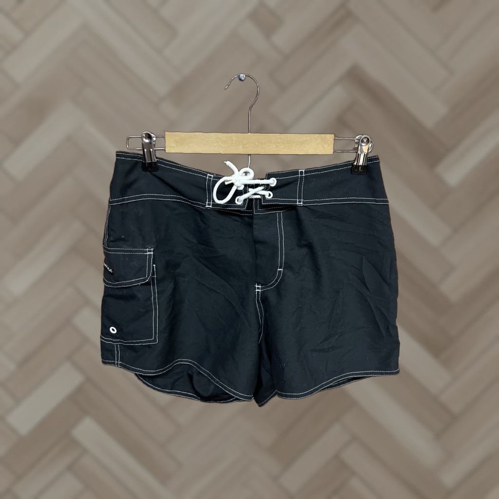 Prana VINTAGE prAna Womens Black Swim Shorts USA Made in USA Size M Swim Bottom Womens Black M USA 90s? Size 32" / US 10 / IT 46 - 1 Thumbnail