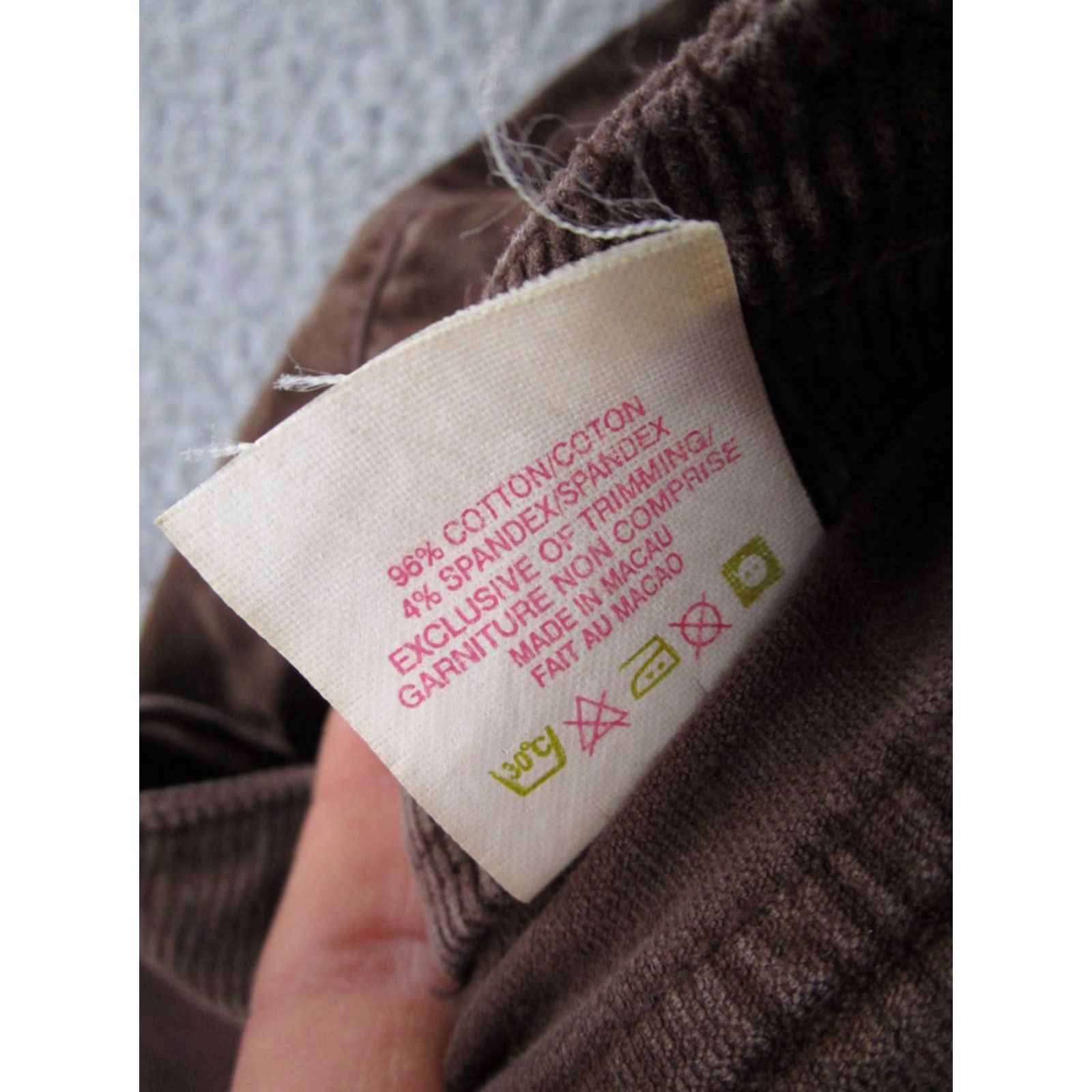Silver Jeans Co. VINTAGE Silver Jeans Brown Velour Jeans 32x33 90s Cowboy Classic 5-Pocket Bootcut Womens Size 24" / US 00 / IT 34 - 6 Thumbnail