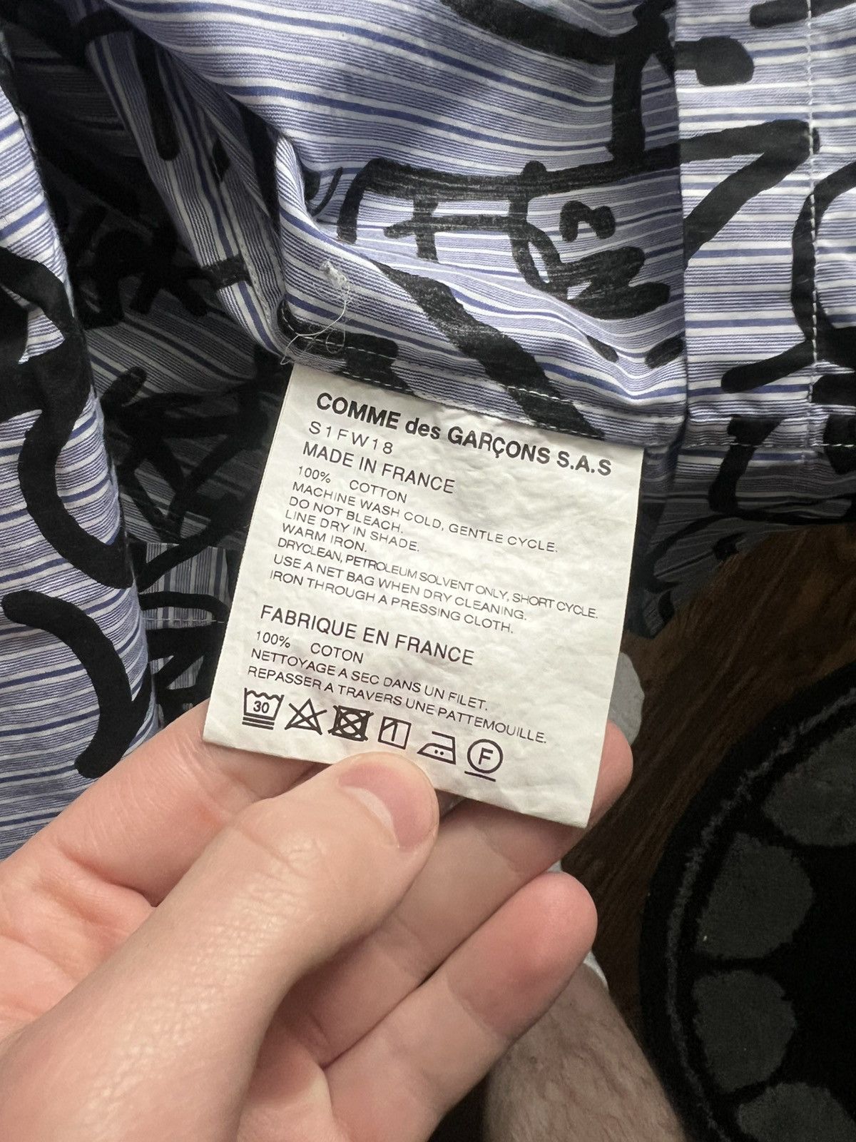 Comme des Garcons SHIRT × Supreme Supreme x cdg graffiti shirt Size US XL / EU 56 / 4 - 5 Thumbnail