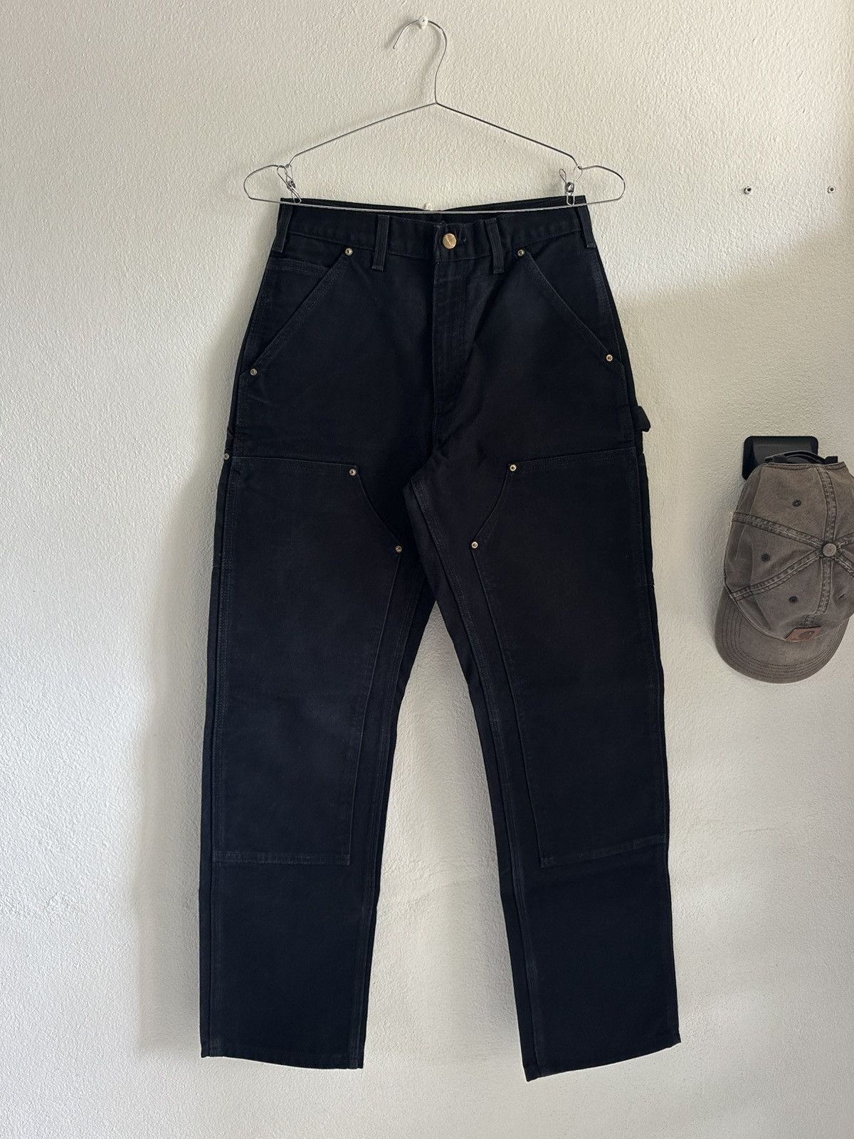 Carhartt (29x32) Vintage Carhartt Double Knee B01 BLK Size US 29 - 2 Thumbnail