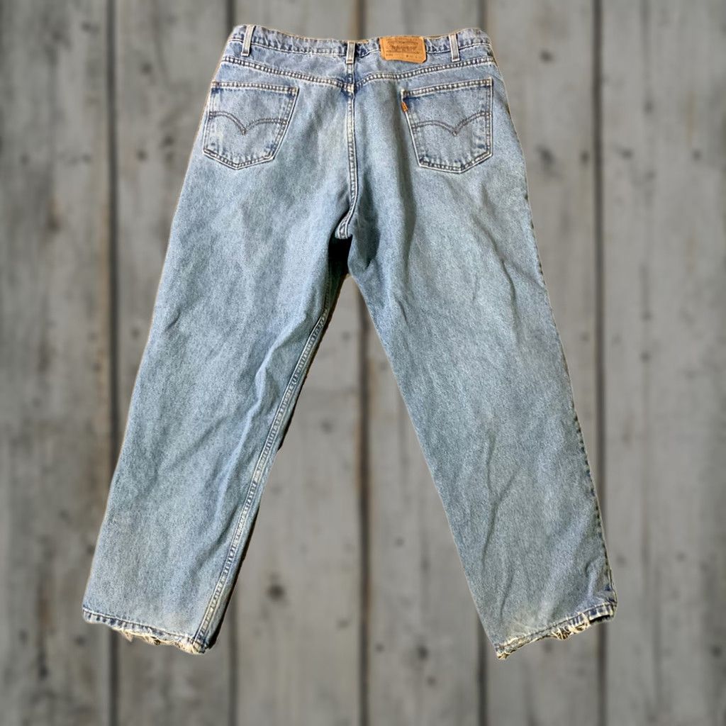 Levi's VINTAGE 90s Levis 550 Relaxed Fit Mens Straight Leg Blue Jeans Size 38 x 30 Size US 38 / EU 54 - 1 Thumbnail