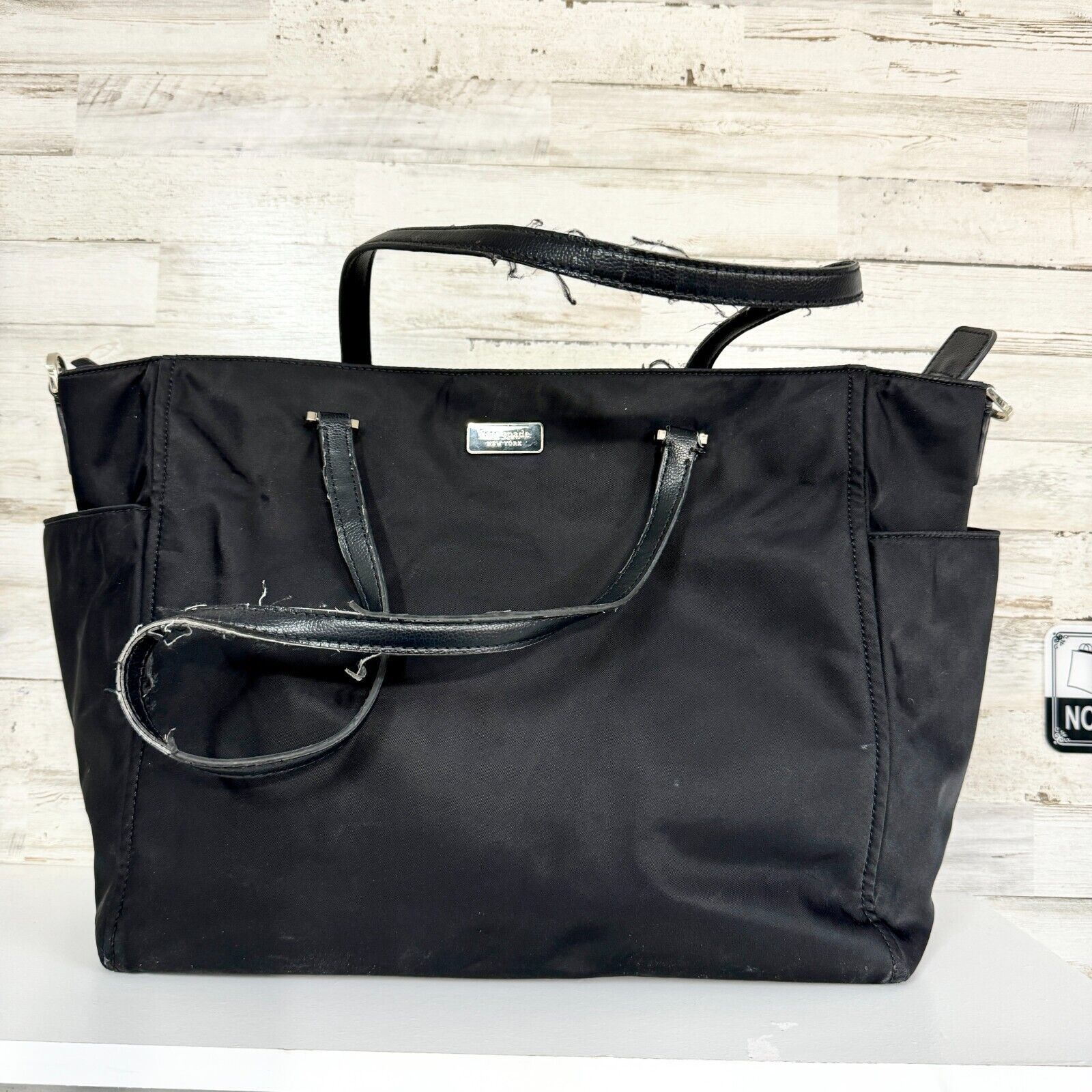 Kate Spade Kate Spade Canvas Side Pocket Diaper Bag Multi Pocket Medium Size ONE SIZE - 1 Thumbnail