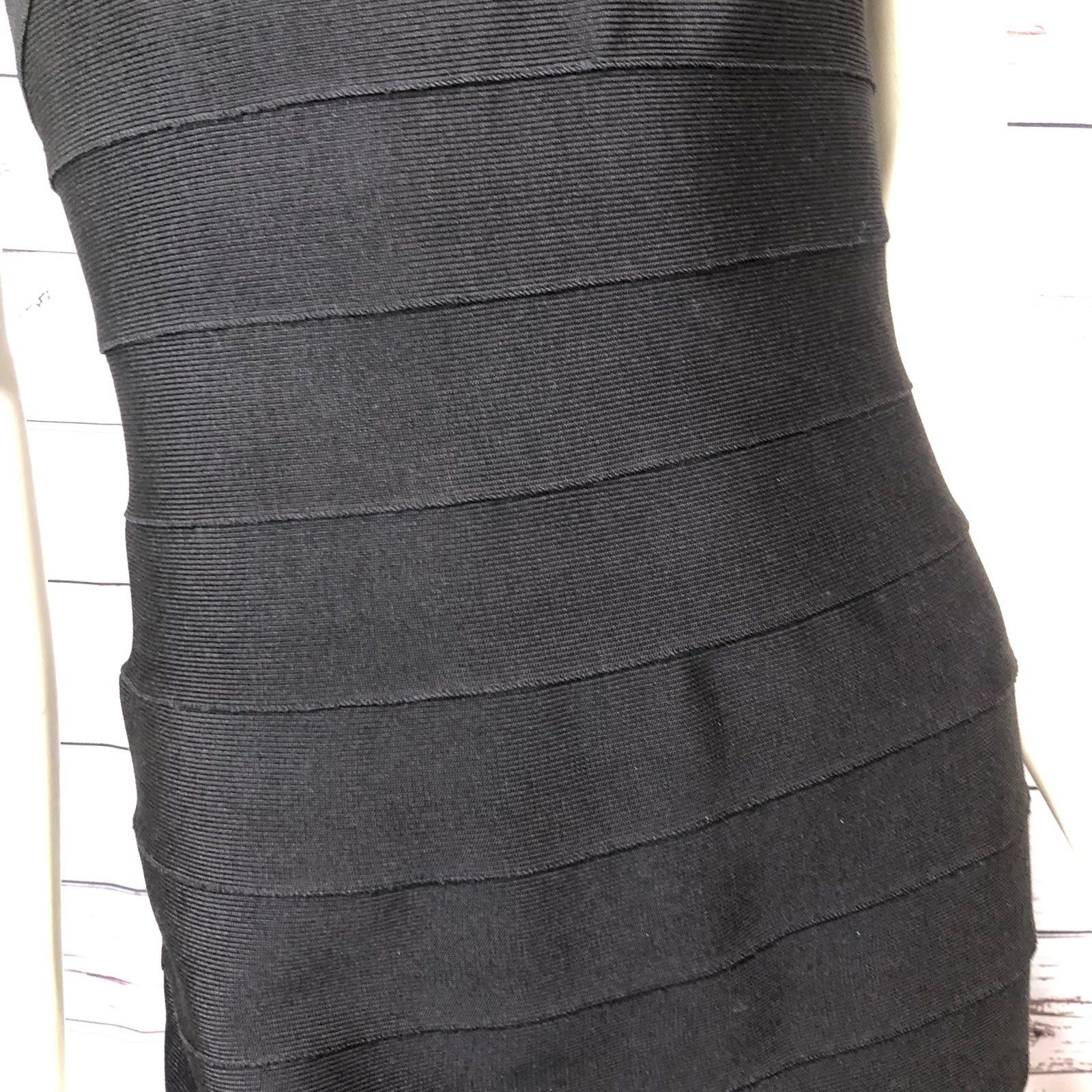 Other Carmen Marc Valvo Gemstones Metallic Black Bandage Dress s Size S / US 4 / IT 40 - 10 Thumbnail