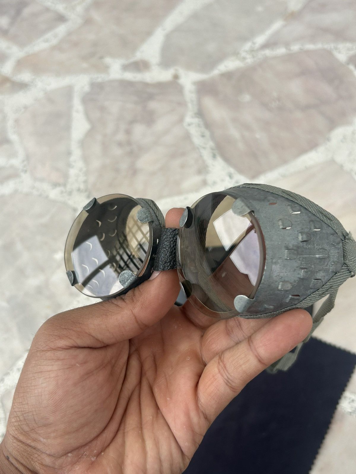 Vintage World War II Steam Punk Germany Goggle 30s - 40s Size ONE SIZE - 4 Thumbnail