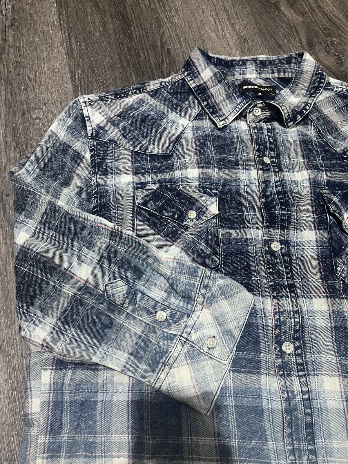 semanticdesign Rare Semantic Design Blue Denim Shirt Size L / US 10 / IT 46 - 5 Thumbnail