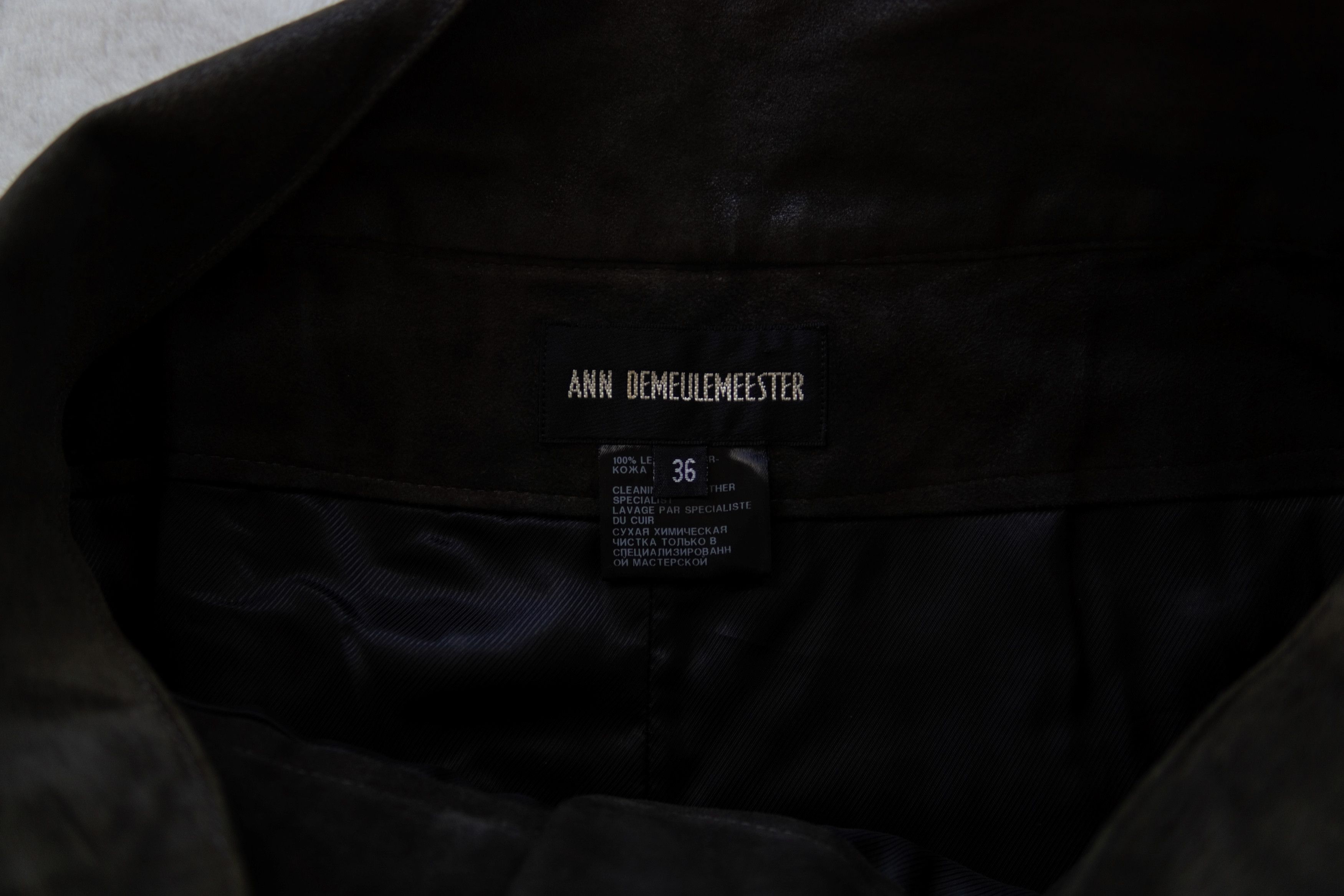 Ann Demeulemeester 00's Leather Paper Bag Pants Size US 32 / EU 48 - 7 Thumbnail