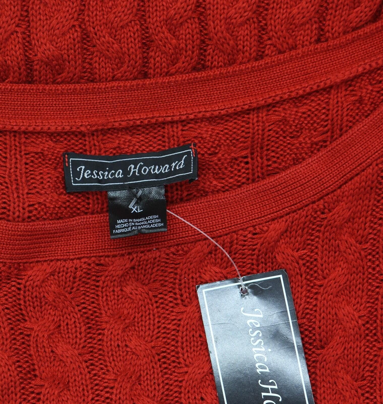 Other Nwt Jessica Howard Fit Flare Sweater Dress Jh3m4915 Red Xl Size XL / US 12-14 / IT 48-50 - 5 Thumbnail