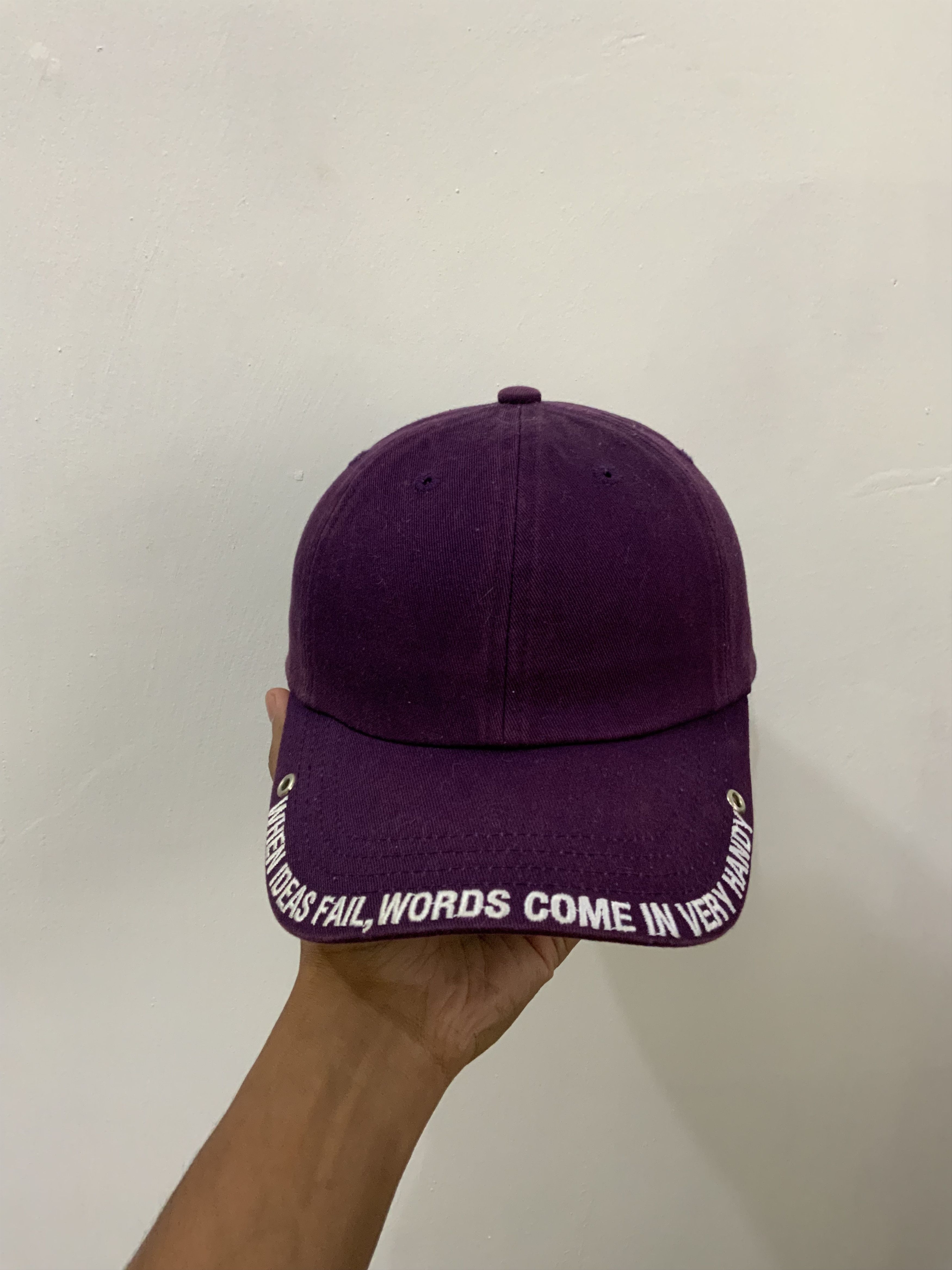 Japanese Brand When Ideas Fail Words Come Hat Cap Size ONE SIZE - 1 Thumbnail