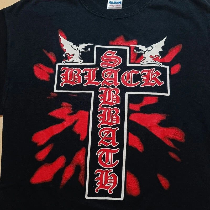 Black Sabbath VERY RARE Vintage Black Sabbath Black Tshirt Cross L Size US L / EU 52-54 / 3 - 5 Thumbnail