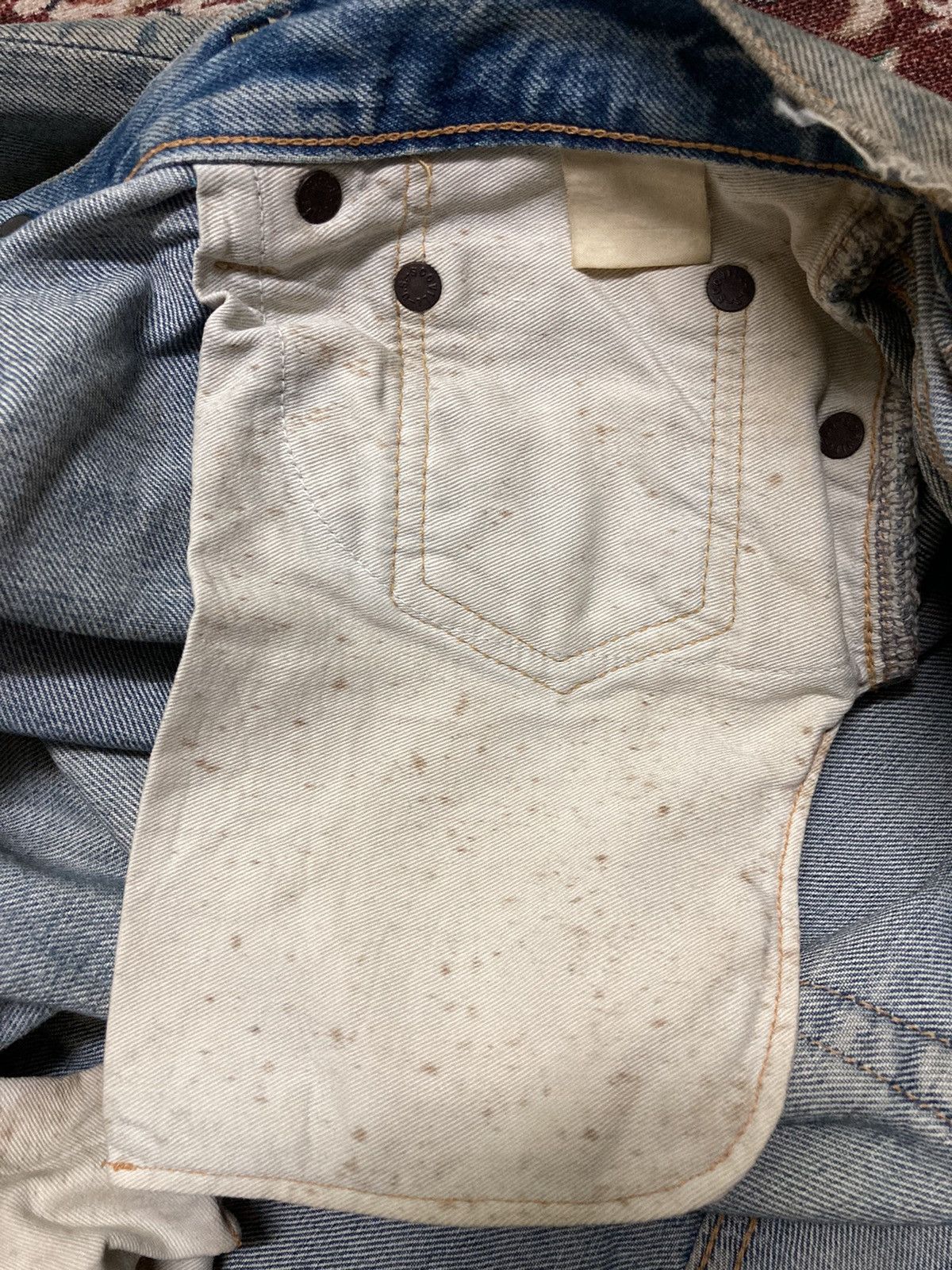 Japanese Brand Vintage Distressed Sewing Chop Jeans Size US 30 / EU 46 - 22 Thumbnail