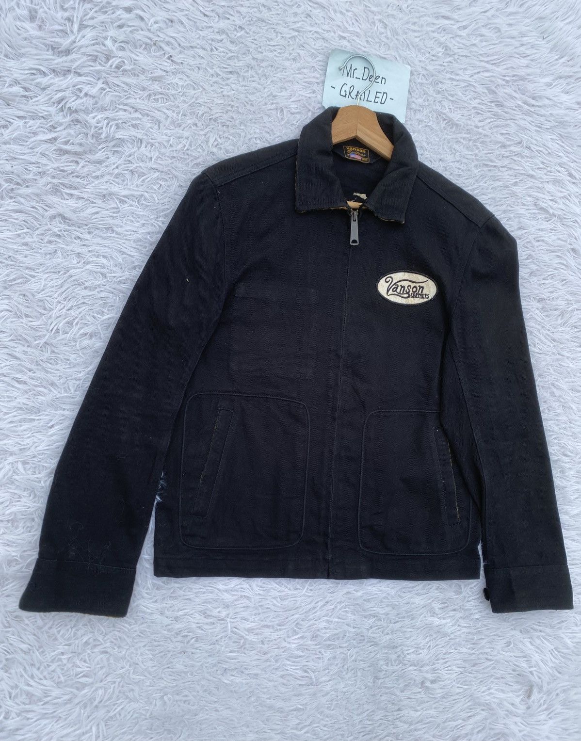 Japanese Brand Rare Vintage 90s Vanson Leather Cotton Jacket Size US M / EU 48-50 / 2 - 11 Thumbnail