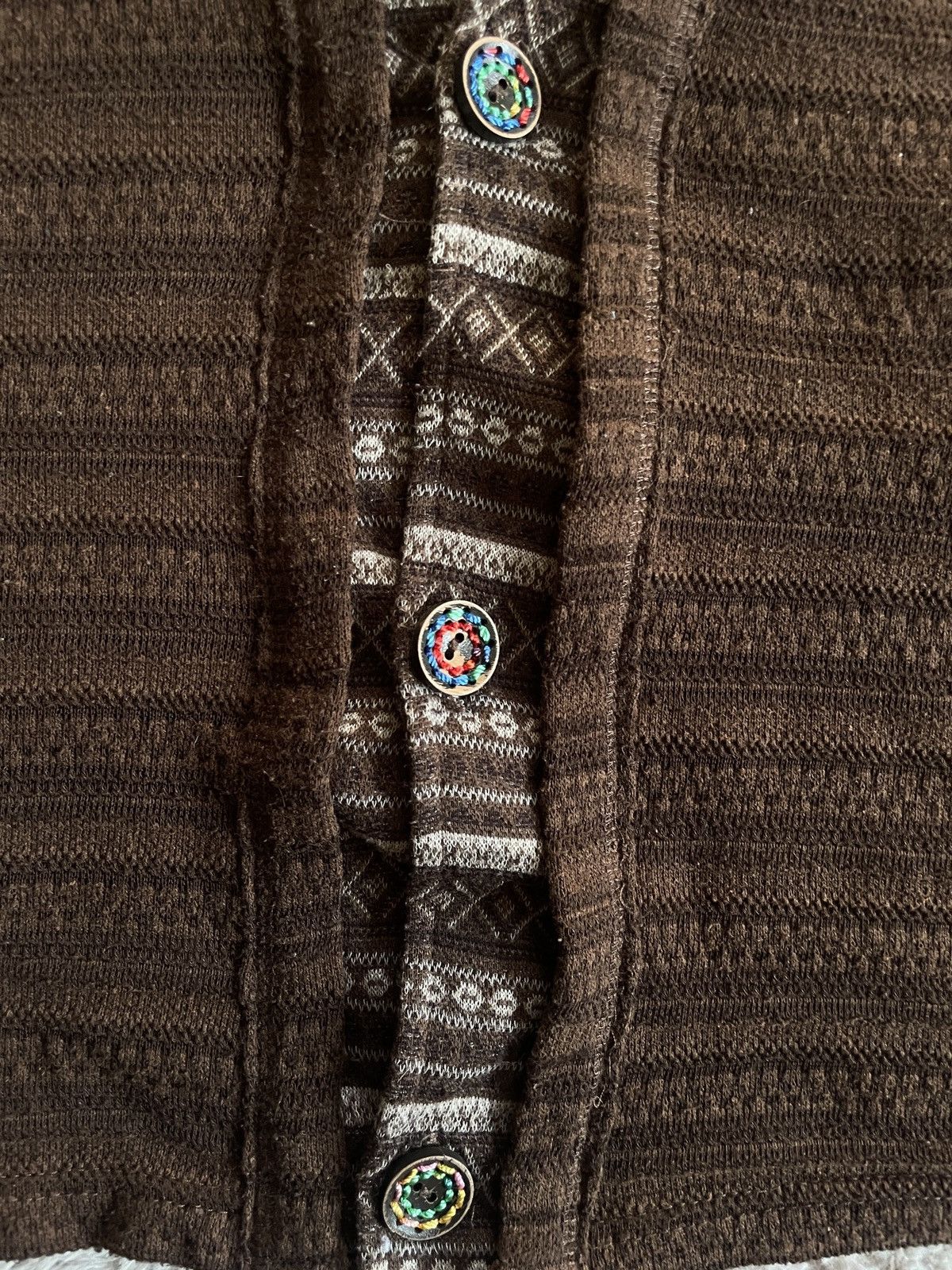 If Six Was Nine 2000s Japanese archive Layered Ethnic Oversized Cardigan Y2K Size US XL / EU 56 / 4 - 7 Thumbnail
