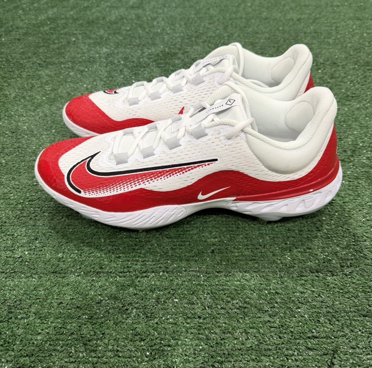 Nike Nike Alpha Huarache Elite 4 Baseball Cleats Red White Size US 14 / EU 47 - 3 Thumbnail