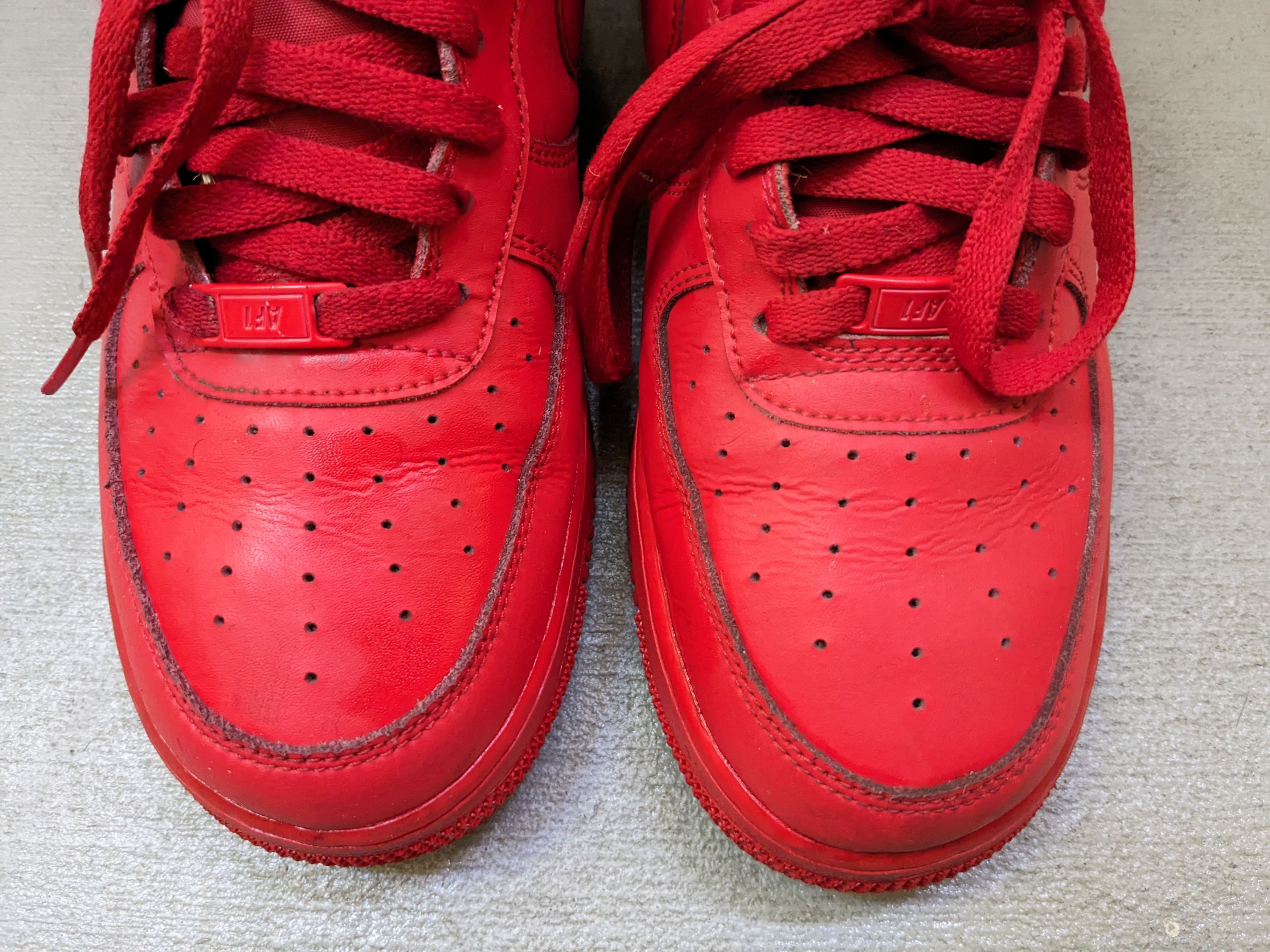 Nike Nike Air Force 1 '07 LV8 Low Triple Red 10.5 CW6999-600 Size US 10.5 / EU 43-44 - 3 Thumbnail