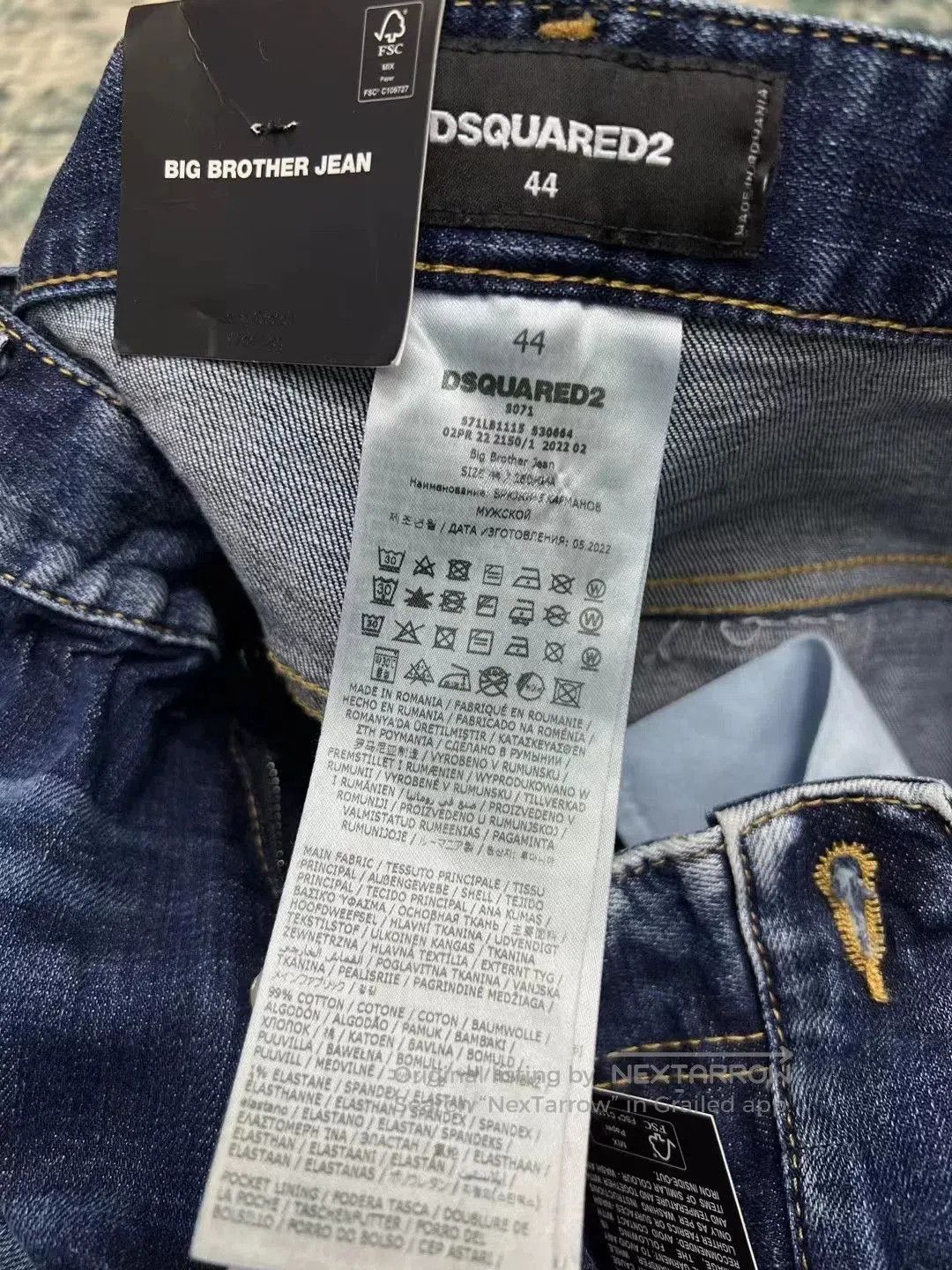 Dsquared2 Dsquared2 Big Brother Mid-Waist Jeans. Size US 44 / EU 60 - 9 Thumbnail