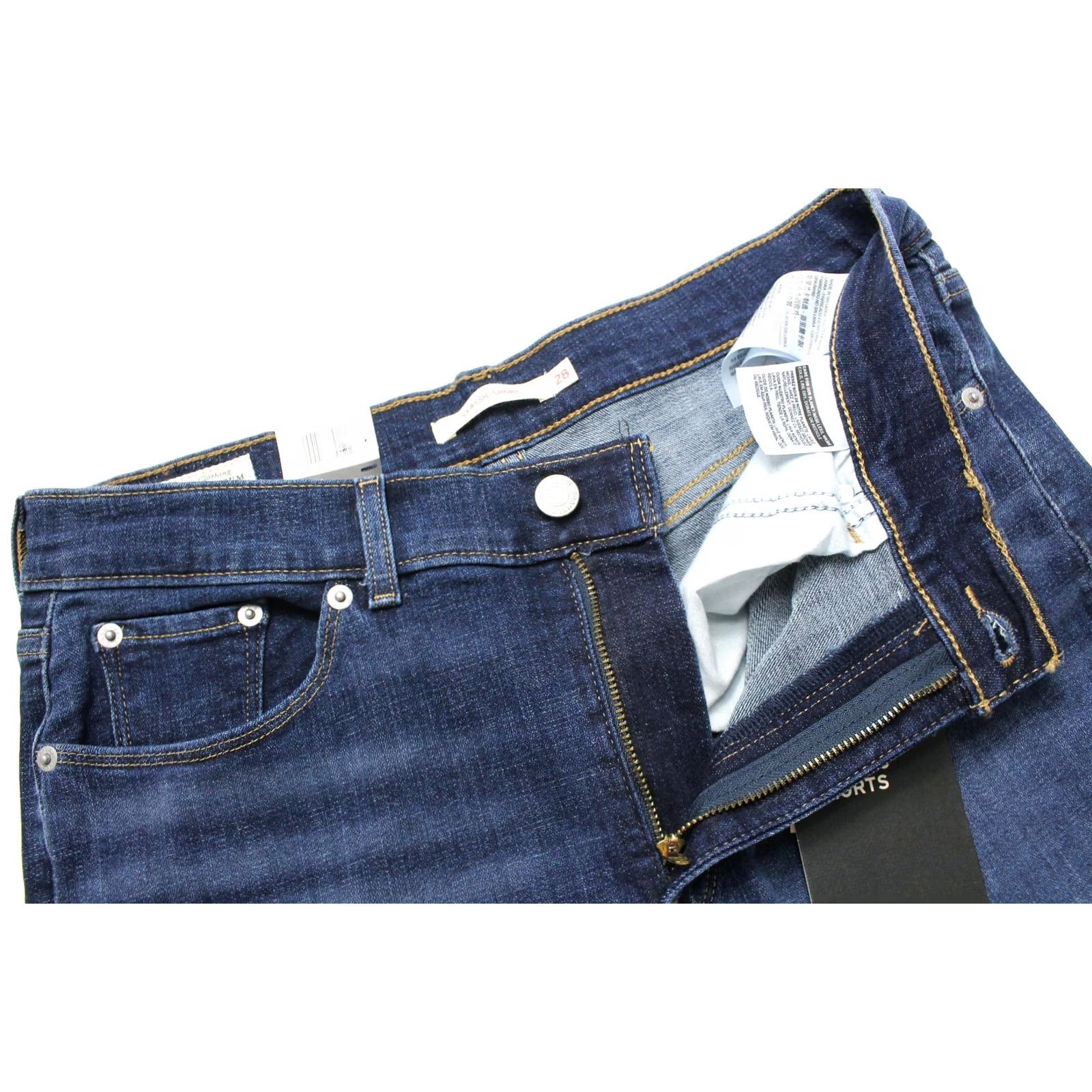 Levi's LEVI'S Premium Big E Classic Shorts Women W28 Faded Whiskers Denim Zip Size 28" / US 6 / IT 42 - 4 Thumbnail