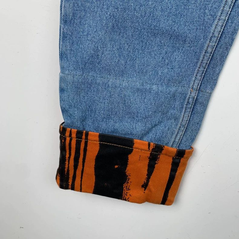 Loewe Loewe Blue wavy cotton denim casual trousers Size 31" - 5 Thumbnail