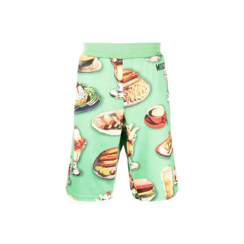 Moschino o1y0225 Logo Short in Multicolor Size US 32 / EU 48 - 1 Thumbnail