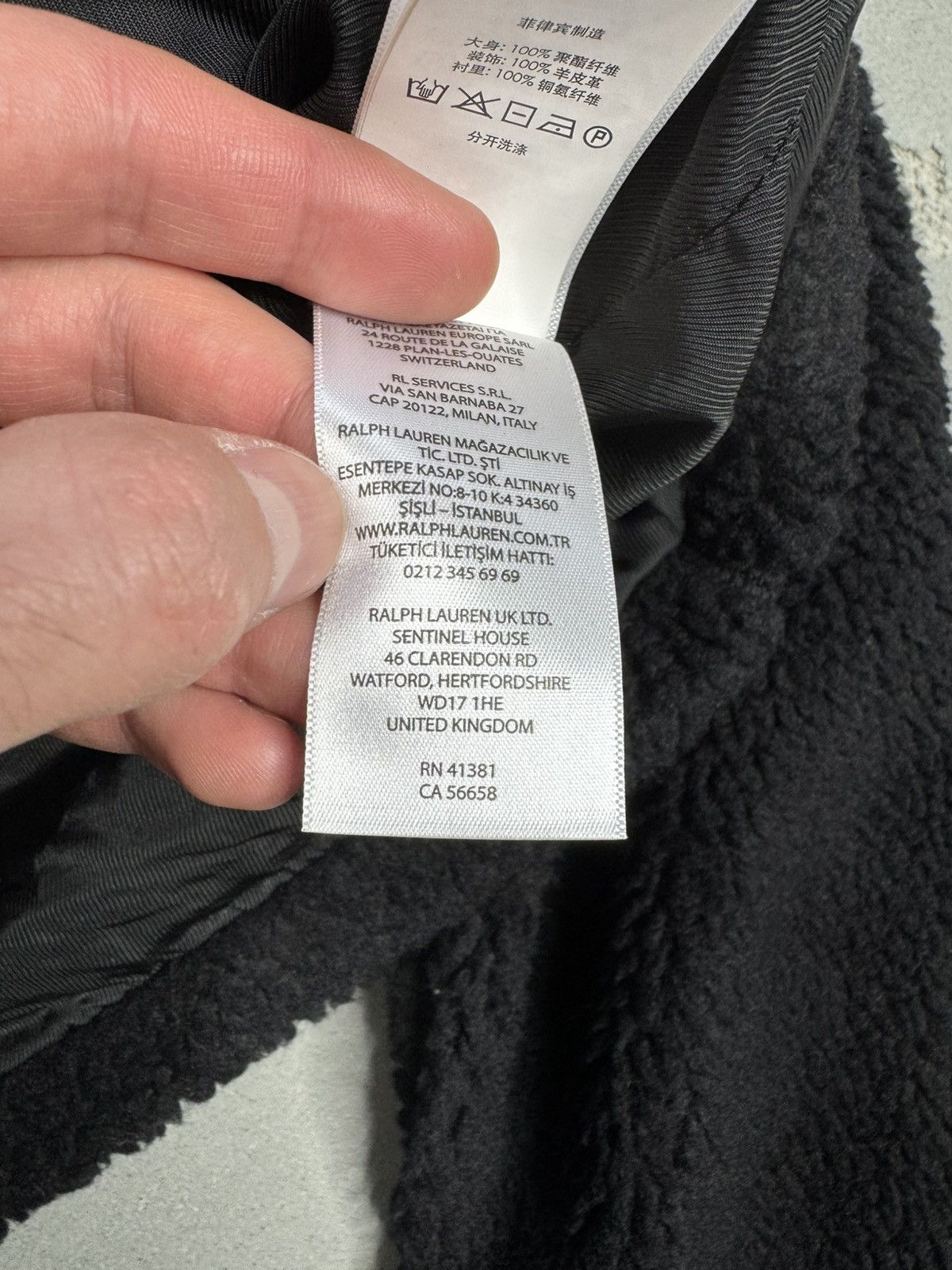 Polo Ralph Lauren Black shearling bomber Size XL / US 12-14 / IT 48-50 - 6 Thumbnail