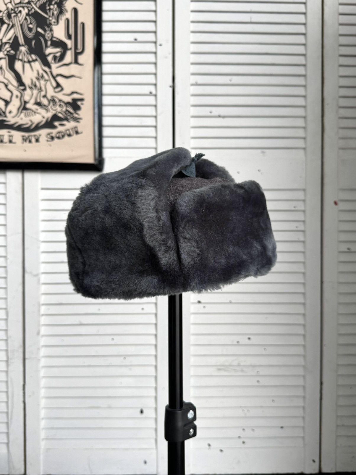 Vintage Vintage Soviet USSR Military Ushanka Fur Hat Cold War 1977 Size ONE SIZE - 4 Thumbnail