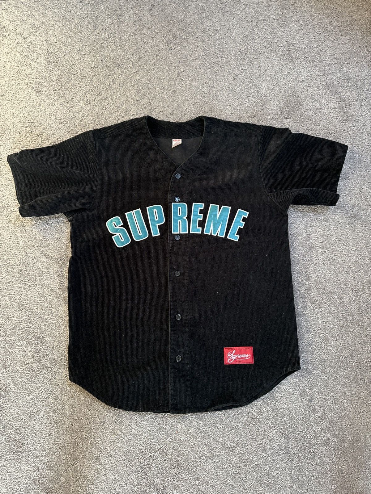 Supreme Corduroy Baseball Jersey | Grailed