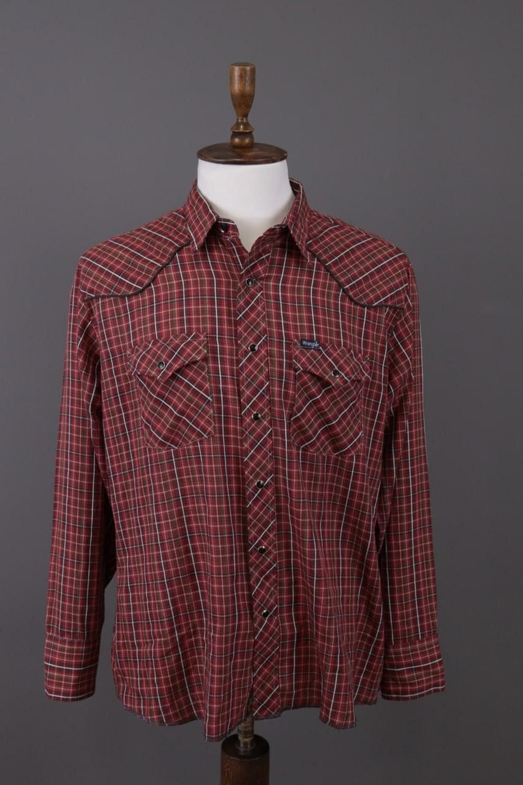 Wrangler Vintage Wrangler Multi Check Pockets Overshirt Shirt Size XL Size US XL / EU 56 / 4 - 1 Thumbnail
