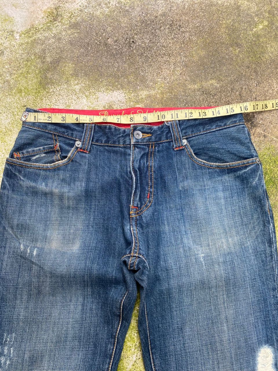 Purple Brand Vintage Purple & Yellow Distressed Denim Size US 32 / EU 48 - 5 Thumbnail