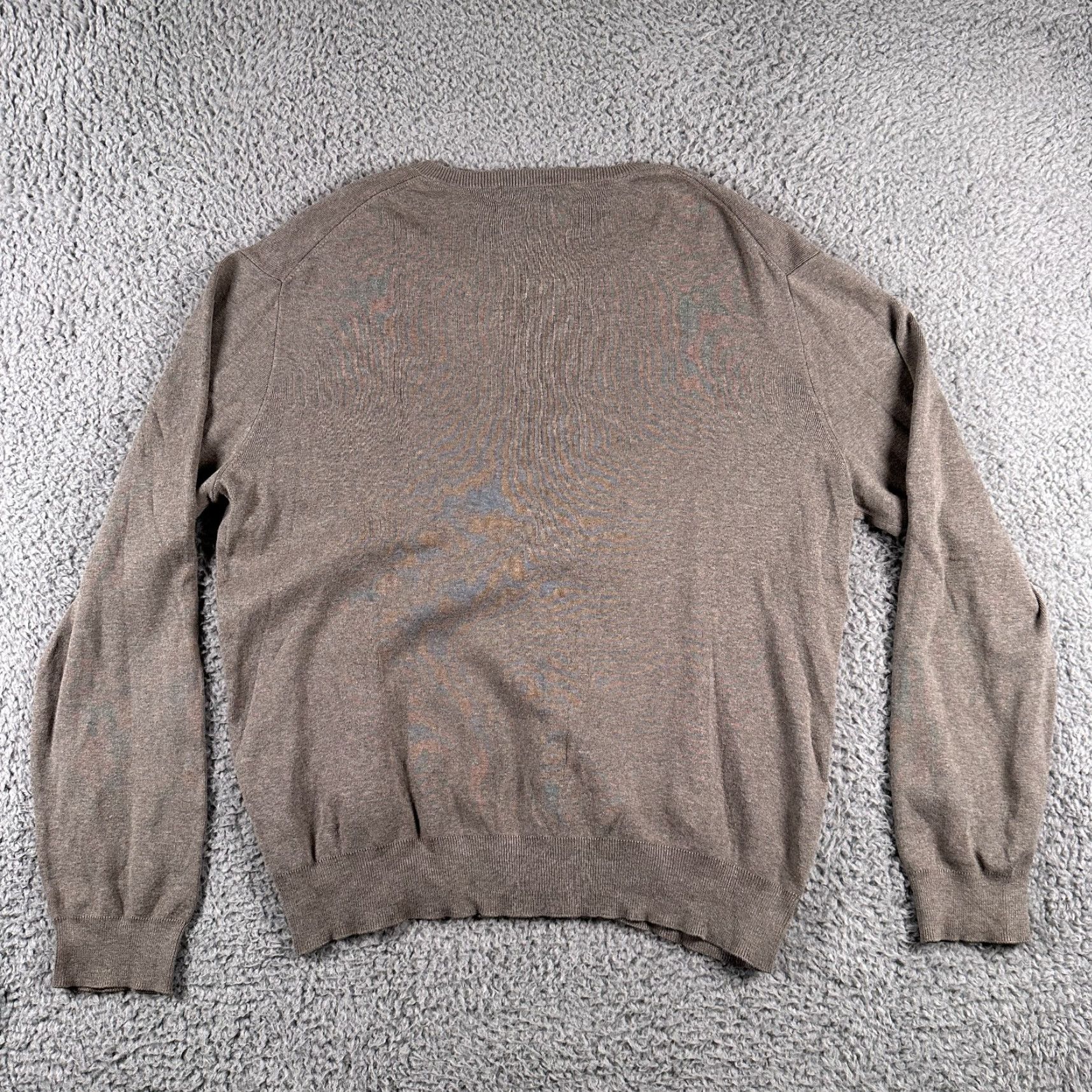 Polo Ralph Lauren Polo Ralph Lauren Sweater Mens L Gray Pony Pima Cotton V Neck Jumper Pullover Size US L / EU 52-54 / 3 - 4 Thumbnail