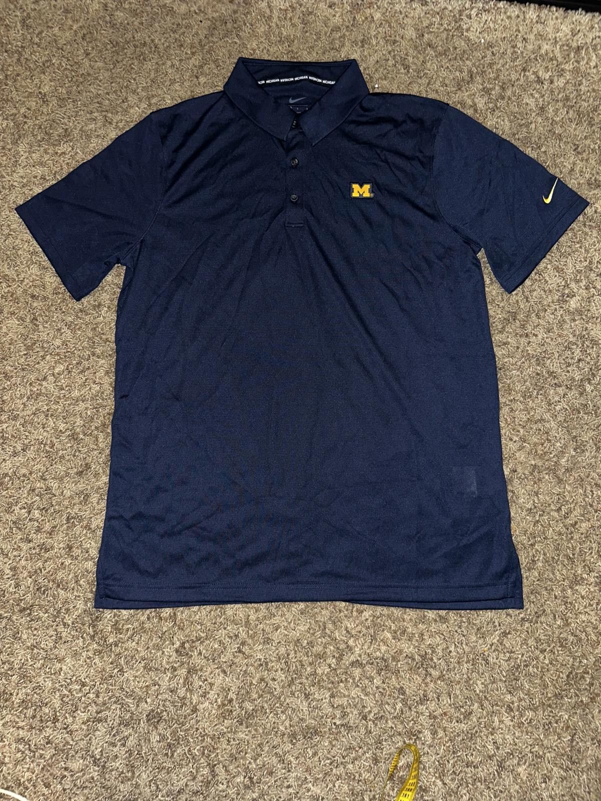Nike Men’s Michigan Wolverines Cutter & Buck Advantage Eco Tri-Blend Pique Polo