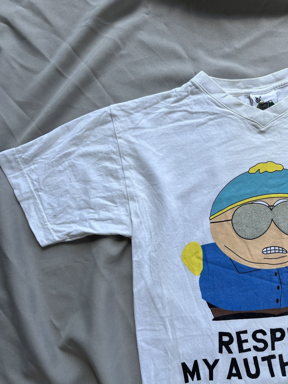 Cartoon Network × Vintage South Park 1999 Cartman Respect My Authority Vintage Tshirt Size US M / EU 48-50 / 2 - 6 Thumbnail