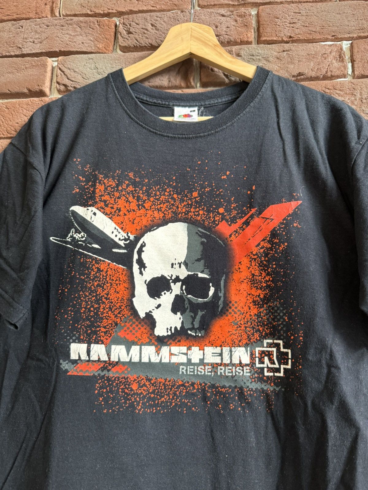 Band Tees Vintage 00s Rammstein Reise Metal Band Tshirt Tour Y2K Black Size US L / EU 52-54 / 3 - 3 Thumbnail